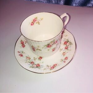 Royal Minster Bone China Teacup and Saucer- like new- no chips no cracks,